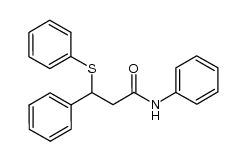 N,3-diphenyl-3-(phenylthio)propanamide结构式