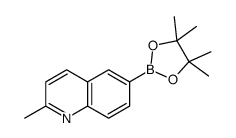 2-Methylquinoline-6-boronic acid pinacol ester structure