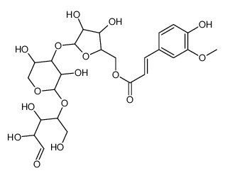 O-(5-O-(feruloyl)-alpha-arabinofuranosyl)-(1-3)-O-beta-xylopyranosyl-(1-4)-xylopyranose picture