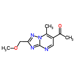 1-[2-(Methoxymethyl)-7-methyl[1,2,4]triazolo-[1,5-a]pyrimidin-6-yl]ethanone Structure