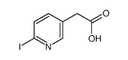 (6-Iodo-3-pyridinyl)acetic acid结构式