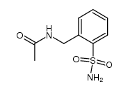 2-(acetylamino-methyl)-benzenesulfonic acid amide Structure