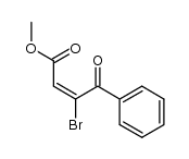 3-bromo-4-oxo-4-phenyl-cis-crotonic acid methyl ester结构式