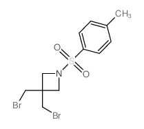 3,3-bis(bromomethyl)-1-(4-methylbenzenesulfonyl)azetidine structure