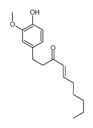 1-(4-hydroxy-3-methoxyphenyl)dec-4-en-3-one Structure