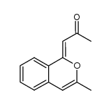 1-(3-methyl-1H-benzo[c]pyran-1-ylidene)propan-2-one Structure