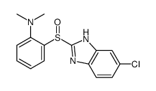 2-[(6-chloro-1H-benzimidazol-2-yl)sulfinyl]-N,N-dimethylaniline结构式