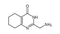 2-(aminomethyl)-5, 6,7, 8-tetrahydroquinazolin-4(3H)-one结构式