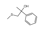 1-(methylthio)-2-phenyl-2-propanol结构式