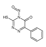 4-nitroso-6-phenyl-3-sulfanylidene-2H-1,2,4-triazin-5-one Structure