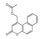 Acetic acid 3-oxo-3H-benzo[f]chromen-1-ylmethyl ester结构式