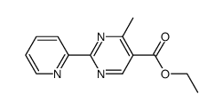 4-methyl-2-pyridin-2-yl-pyrimidine-5-carboxylic acid ethyl ester结构式