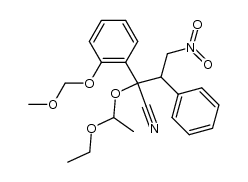 2-(1-ethoxyethoxy)-2-(2-(methoxymethoxy)phenyl)-4-nitro-3-phenylbutanenitrile结构式