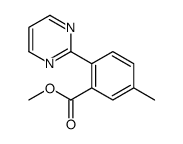 Methyl 5-methyl-2-(pyrimidin-2-yl)benzoate Structure