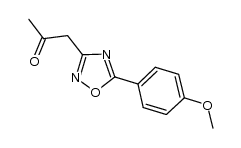 3-acetonyl-5-(4'-methoxyphenyl)-1,2,4-oxadiazole结构式