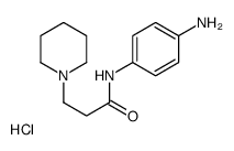 N-(4-aminophenyl)-3-piperidin-1-ylpropanamide,hydrochloride Structure