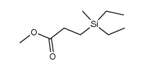 methyl 3-(diethyl(methyl)silyl)propanoate Structure