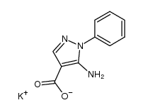 potassium 5-amino-1-phenyl-1H-pyrazole-4-carboxylate Structure