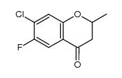 7-chloro-6-fluoro-2-methylchroman-4-one Structure