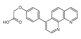 2-[4-(1,10-phenanthrolin-4-yl)phenoxy]acetic acid结构式