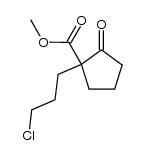 methyl 1-(3-chloropropyl)-2-oxocyclopentane-1-carboxylate Structure