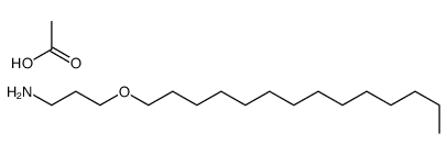acetic acid,3-tetradecoxypropan-1-amine Structure