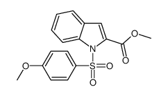 methyl 1-(4-methoxyphenyl)sulfonylindole-2-carboxylate Structure