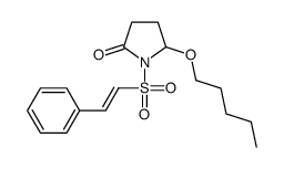 5-pentoxy-1-(2-phenylethenylsulfonyl)pyrrolidin-2-one Structure