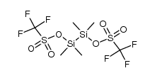 1,1,2,2-tetramethyldisilandiyl-1,2-bis(trifluormethansulfonat) Structure