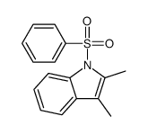 1-(benzenesulfonyl)-2,3-dimethylindole结构式