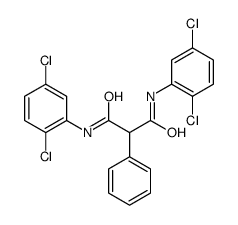 N,N'-bis(2,5-dichlorophenyl)-2-phenylpropanediamide结构式