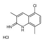 2-Amino-5-chloro-3,8-dimethylquinoline hydrochloride结构式