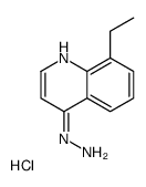 (8-ethylquinolin-4-yl)hydrazine,hydrochloride结构式