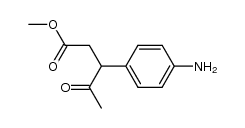 methyl-3-p.aminophenyl-4-oxo-pentanoate结构式