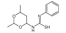 1-(2,6-dimethyl-1,3-dioxan-4-yl)-3-phenylthiourea结构式