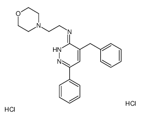 4-benzyl-N-(2-morpholin-4-ylethyl)-6-phenylpyridazin-3-amine,dihydrochloride结构式