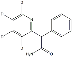 α-Phenyl-2-pyridineacetamide-d4 Structure