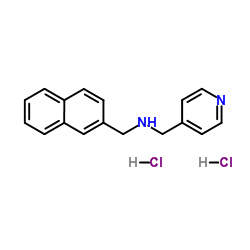 1-(2-Naphthyl)-N-(4-pyridinylmethyl)methanamine dihydrochloride结构式