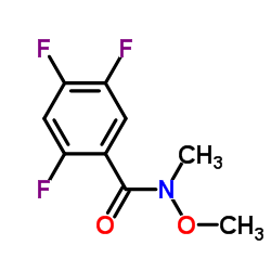 2,4,5-Trifluoro-N-methoxy-N-methylbenzamide structure