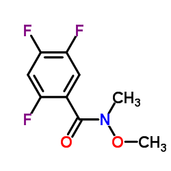 2,4,5-Trifluoro-N-methoxy-N-methylbenzamide Structure