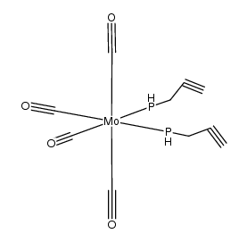 cis-(CHCCH2PH2)2molybdenum(CO)4 Structure