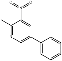 2-甲基-3-硝基-5-苯基吡啶结构式