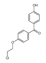 [4-(2-Chloroethoxy)phenyl](4-hydroxyphenyl)Methanone Structure