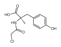 N-Chloroacetyl-D-α-methyltyrosine结构式