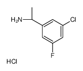 (R)-1-(3-Chloro-5-fluorophenyl)ethanamine hydrochloride structure