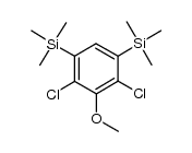 (4,6-dichloro-5-methoxy-1,3-phenylene)bis(trimethylsilane)结构式
