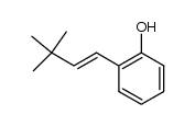 E-2-(3,3-dimethyl-but-1-enyl)-phenol结构式
