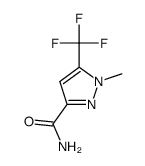 1-methyl-5-(trifluoromethyl)-1H-pyrazole-3-carboxamide结构式