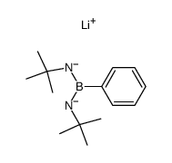 bis(tert-butylamino)phenylborane dilithium salt Structure
