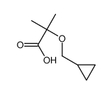 2-(Cyclopropylmethoxy)-2-methylpropanoic acid结构式